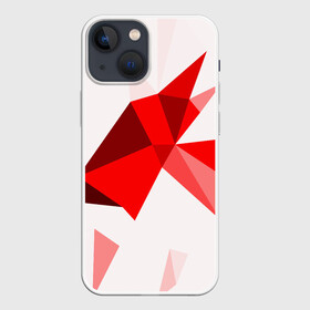 Чехол для iPhone 13 mini с принтом GEOMETRY RED в Кировске,  |  | abstract | abstraction | color | fractal | geometry | paitnt | polygon | polygonal | psy | абстракция | геометрия | краски | неоновые | полигоны | психоделика | фрактал