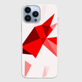 Чехол для iPhone 13 Pro Max с принтом GEOMETRY RED в Кировске,  |  | Тематика изображения на принте: abstract | abstraction | color | fractal | geometry | paitnt | polygon | polygonal | psy | абстракция | геометрия | краски | неоновые | полигоны | психоделика | фрактал