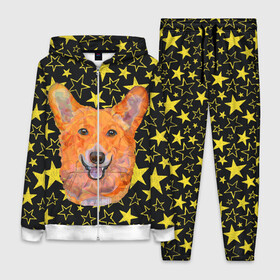 Женский костюм 3D с принтом Corgi | Stars в Кировске,  |  | corgi | dog | dogs | instagram | korgi | star | stars | telegram | tik tok | vk | звездочка | звездочки | звезды | корги | лапки | лапы | милая | пёс | песик | псы | сабака | сабачка | собака | собачка | собачки