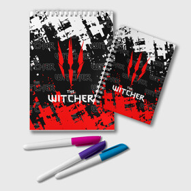 Блокнот с принтом The Witcher в Кировске, 100% бумага | 48 листов, плотность листов — 60 г/м2, плотность картонной обложки — 250 г/м2. Листы скреплены удобной пружинной спиралью. Цвет линий — светло-серый
 | Тематика изображения на принте: netflix | the witcher | американский сериал | ве витчер | ведьмак | геральт | игра | кино | нетфликс | популярные иллюстрации | сериал | сериалы | фильмы | фэнтези