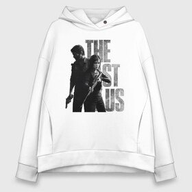 Женское худи Oversize хлопок с принтом THE LAST OF US в Кировске, френч-терри — 70% хлопок, 30% полиэстер. Мягкий теплый начес внутри —100% хлопок | боковые карманы, эластичные манжеты и нижняя кромка, капюшон на магнитной кнопке | cicadas | fireflies | naughty dog | the last of us | the last of us part 2 | джоэл | последние из нас | цикады | элли