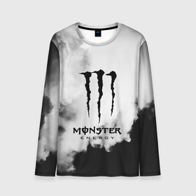 Мужской лонгслив 3D с принтом MONSTER ENERGY в Кировске, 100% полиэстер | длинные рукава, круглый вырез горловины, полуприлегающий силуэт | adrenalin | energy monster | monster | monster energy | monstr | sport | адреналин | монстер | монстр | напиток | спорт | энергетик