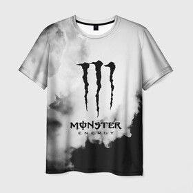 Мужская футболка 3D с принтом MONSTER ENERGY в Кировске, 100% полиэфир | прямой крой, круглый вырез горловины, длина до линии бедер | adrenalin | energy monster | monster | monster energy | monstr | sport | адреналин | монстер | монстр | напиток | спорт | энергетик