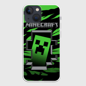 Чехол для iPhone 13 mini с принтом Minecraft в Кировске,  |  | funny | mine | minecraft | mods | noob | pro | skins | story | vs | zombie | данженс | инди | конструктор | майнкрафт | моды | нуб | скин | скрипер | шахта