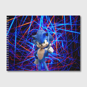 Альбом для рисования с принтом Sonic в Кировске, 100% бумага
 | матовая бумага, плотность 200 мг. | game | sonic | sonic the hedgehog | видеоигра | доктор эггман | ёж | ёж соник | игра | сега | синий антропоморфный ёж | соник | соник в кино