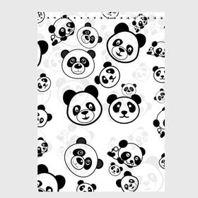 Скетчбук с принтом Панды в Кировске, 100% бумага
 | 48 листов, плотность листов — 100 г/м2, плотность картонной обложки — 250 г/м2. Листы скреплены сверху удобной пружинной спиралью | арт | животное | животные | зверь | картинка | коала | медведь | мишка | настроение | пальма | панда | панды | рисунок | текстура