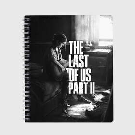 Тетрадь с принтом the last of us part 2 tlou2 в Кировске, 100% бумага | 48 листов, плотность листов — 60 г/м2, плотность картонной обложки — 250 г/м2. Листы скреплены сбоку удобной пружинной спиралью. Уголки страниц и обложки скругленные. Цвет линий — светло-серый
 | cicadas | fireflies | naughty dog | the last of us | the last of us part 2 | tlou | tlou2 | джоэл | последние из нас | цикады | элли