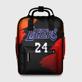 Женский рюкзак 3D с принтом Los Angeles Lakers / Kobe Brya в Кировске, 100% полиэстер | лямки с регулируемой длиной, сверху ручки, чтобы рюкзак нести как сумку. Основное отделение закрывается на молнию, как и внешний карман. Внутри два дополнительных кармана, один из которых закрывается на молнию. По бокам два дополнительных кармашка, куда поместится маленькая бутылочка
 | Тематика изображения на принте: 24 | kobe | kobe bean bryant | lakers | los angeles | американский баскетболист | баскетбол | баскетболист | коби | коби бин брайант | лейкерс | лос анджелес | нью йорк