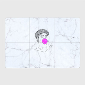 Магнитный плакат 3Х2 с принтом Bubble gum в Кировске, Полимерный материал с магнитным слоем | 6 деталей размером 9*9 см | bubble gum | скульптура | статуя