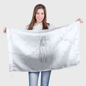 Флаг 3D с принтом Афродита в Кировске, 100% полиэстер | плотность ткани — 95 г/м2, размер — 67 х 109 см. Принт наносится с одной стороны | афродита | скульптура | статуя
