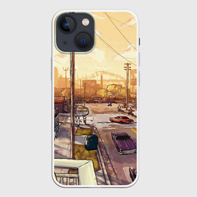 Чехол для iPhone 13 mini с принтом GTA San Andreas в Кировске,  |  | gta | gta sa | gta san andreas | арт gta | гта са | район sj | сан андреас