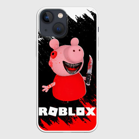 Чехол для iPhone 13 mini с принтом Roblox piggy Свинка Пигги. в Кировске,  |  | game | gamer | logo | minecraft | piggi | roblox | simulator | игра | конструктор | лого | пигги | свинья | симулятор | строительство | фигура