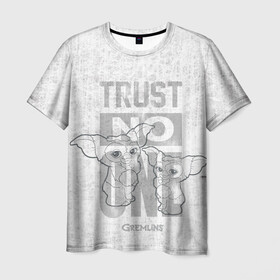 Мужская футболка 3D с принтом Trust no one в Кировске, 100% полиэфир | прямой крой, круглый вырез горловины, длина до линии бедер | Тематика изображения на принте: gizmo | gremlins | mogwai | vdzajul | гизмо | гремлины | магвай