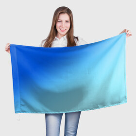 Флаг 3D с принтом blue в Кировске, 100% полиэстер | плотность ткани — 95 г/м2, размер — 67 х 109 см. Принт наносится с одной стороны | gradient | summer | textures | tie dye | абстракт | градиент | лето | море | небо | переход | радуга | синяя | тай дай | текстура | текстуры | хиппи | цвета