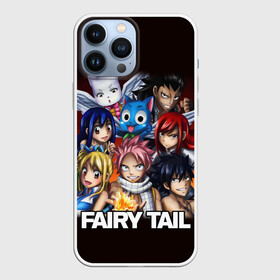 Чехол для iPhone 13 Pro Max с принтом Fairy Tail  logo and heroes в Кировске,  |  | fairy tail | аниме | анимэ | манга | мультфильм | персонаж | сказка | фаир таил | фаиру таил | фейри тейл | фильм | хвост феи