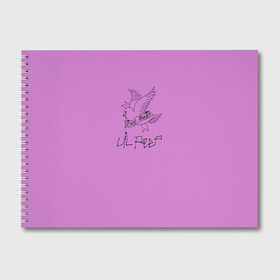 Альбом для рисования с принтом Lil peep в Кировске, 100% бумага
 | матовая бумага, плотность 200 мг. | Тематика изображения на принте: cry baby | leel | pip | лил | лил пип | модная музыка | модный рэп | музыка | пип | птица | птичка | реп | рэп | рэпер