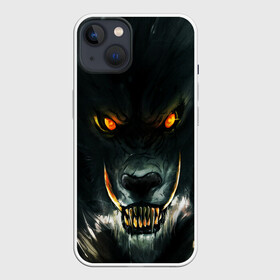 Чехол для iPhone 13 с принтом ДИКИЙ ВОЛК(D) в Кировске,  |  | wolf | волк | волки | волчица | животные | одинокий волк