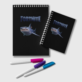 Блокнот с принтом Loot Shark Fortnite в Кировске, 100% бумага | 48 листов, плотность листов — 60 г/м2, плотность картонной обложки — 250 г/м2. Листы скреплены удобной пружинной спиралью. Цвет линий — светло-серый
 | chapter 2 | fortnite | fortnite 13 | fortnite 3 | loot shark | loot shark fortnite | season 3 | shark | shark fortnite 3 | акула | акула фортнайт | акула фортнайт 3 | лут акула | сезон 3 | фортнайт | фортнайт 13 | фортнайт 3 | фортнайт вторая глава | форт