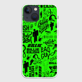 Чехол для iPhone 13 mini с принтом BILLIE EILISH | БИЛЛИ АЙЛИШ LOGOBOMBING в Кировске,  |  | be | billie | billie eilish | blohsh | ghoul | logobombing | билли | билли айлиш | биляш | логобомбинг