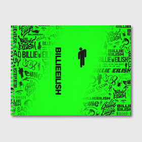 Альбом для рисования с принтом BILLIE EILISH БИЛЛИ АЙЛИШ в Кировске, 100% бумага
 | матовая бумага, плотность 200 мг. | be | billie | billie eilish | blohsh | ghoul | билли | билли айлиш | биляш