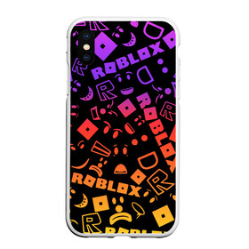 Чехол для iPhone XS Max матовый с принтом Roblox в Кировске, Силикон | Область печати: задняя сторона чехла, без боковых панелей | dynablocks | for kids | funny | roblox | robux | roleplay | белый | блоки | вселенная | герои | красный | кубики | роблокс | симулятор