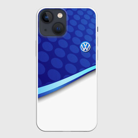 Чехол для iPhone 13 mini с принтом VOLKSWAGEN в Кировске,  |  | auto | automobile | car | machine | motor | motor car | sport car | volkswagen | автомашина | бренд | легковой автомобиль | марка | спортивный автомобиль | тачка | фольксваген | фольц