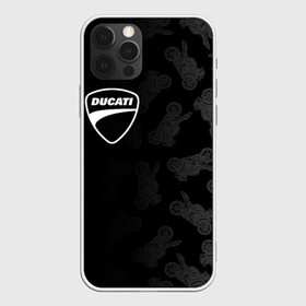 Чехол для iPhone 12 Pro с принтом DUCATI [1] в Кировске, силикон | область печати: задняя сторона чехла, без боковых панелей | ducati | moto | дукати | мото | мотоцикл