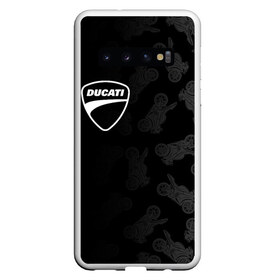 Чехол для Samsung Galaxy S10 с принтом DUCATI [1] в Кировске, Силикон | Область печати: задняя сторона чехла, без боковых панелей | Тематика изображения на принте: ducati | moto | дукати | мото | мотоцикл