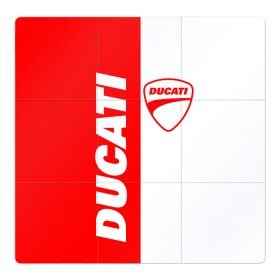 Магнитный плакат 3Х3 с принтом DUCATI [4] в Кировске, Полимерный материал с магнитным слоем | 9 деталей размером 9*9 см | Тематика изображения на принте: ducati | moto | дукати | мото | мотоцикл