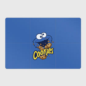 Магнитный плакат 3Х2 с принтом Cookies в Кировске, Полимерный материал с магнитным слоем | 6 деталей размером 9*9 см | cookie | cookiemonster | delicious | eat | monster | yummy | еда | коржик | куки | кукимонстр | монстр | печенье | сезам | сладости | улица | улицасезам
