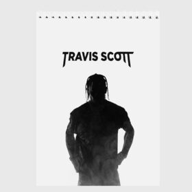 Скетчбук с принтом TRAVIS SCOTT в Кировске, 100% бумага
 | 48 листов, плотность листов — 100 г/м2, плотность картонной обложки — 250 г/м2. Листы скреплены сверху удобной пружинной спиралью | astro | astroworld | scott | travis | астро | астроворлд | скот | скотт | тревис | трэвис