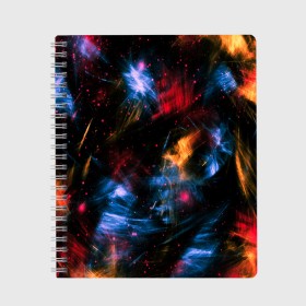 Тетрадь с принтом КОСМИЧЕСКИЕ ВОЛНЫ в Кировске, 100% бумага | 48 листов, плотность листов — 60 г/м2, плотность картонной обложки — 250 г/м2. Листы скреплены сбоку удобной пружинной спиралью. Уголки страниц и обложки скругленные. Цвет линий — светло-серый
 | colors | galaxy | paints | space | star
nebula | texture | абстракция | брызги | вселенная | галактика | звезда | звезды | космический | краски | планеты | текстуры