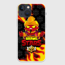 Чехол для iPhone 13 mini с принтом BRAWL STARS EVIL GENE | ДЖИН в Кировске,  |  | bibi | brawl stars | coach mike | crow | evil gene | gale | gene | leon | leon shark | max | mecha crow | mortis | mr.p | nani | phoenix | sally leon | sandy | spike | sprout | tara | virus 8 bit | werewolf | ворон | джин | оборотень