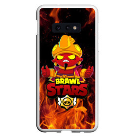 Чехол для Samsung S10E с принтом BRAWL STARS EVIL GENE ДЖИН в Кировске, Силикон | Область печати: задняя сторона чехла, без боковых панелей | Тематика изображения на принте: bibi | brawl stars | coach mike | crow | evil gene | gale | gene | leon | leon shark | max | mecha crow | mortis | mr.p | nani | phoenix | sally leon | sandy | spike | sprout | tara | virus 8 bit | werewolf | ворон | джин | оборотень