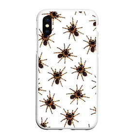 Чехол для iPhone XS Max матовый с принтом В пауках в Кировске, Силикон | Область печати: задняя сторона чехла, без боковых панелей | pattern | spider | джунгли | дикие | животные | жуки | звери | лапы | мерзкие | монстр | насекомые | паттерн | паук | пауки | паутина | паучок | птицеед | страшный | существа | тараканы | тарантул | тропики
