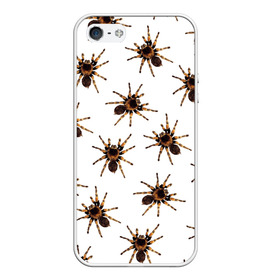 Чехол для iPhone 5/5S матовый с принтом В пауках в Кировске, Силикон | Область печати: задняя сторона чехла, без боковых панелей | pattern | spider | джунгли | дикие | животные | жуки | звери | лапы | мерзкие | монстр | насекомые | паттерн | паук | пауки | паутина | паучок | птицеед | страшный | существа | тараканы | тарантул | тропики