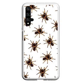 Чехол для Honor 20 с принтом В пауках в Кировске, Силикон | Область печати: задняя сторона чехла, без боковых панелей | Тематика изображения на принте: pattern | spider | джунгли | дикие | животные | жуки | звери | лапы | мерзкие | монстр | насекомые | паттерн | паук | пауки | паутина | паучок | птицеед | страшный | существа | тараканы | тарантул | тропики