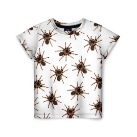 Детская футболка 3D с принтом В пауках в Кировске, 100% гипоаллергенный полиэфир | прямой крой, круглый вырез горловины, длина до линии бедер, чуть спущенное плечо, ткань немного тянется | pattern | spider | джунгли | дикие | животные | жуки | звери | лапы | мерзкие | монстр | насекомые | паттерн | паук | пауки | паутина | паучок | птицеед | страшный | существа | тараканы | тарантул | тропики