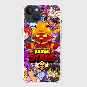 Чехол для iPhone 13 с принтом BRAWL STARS EVIL GENE | ДЖИН в Кировске,  |  | bibi | brawl stars | coach mike | crow | evil gene | gale | gene | leon | leon shark | max | mecha crow | mortis | mr.p | nani | phoenix | sally leon | sandy | spike | sprout | tara | virus 8 bit | werewolf | ворон | джин | оборотень