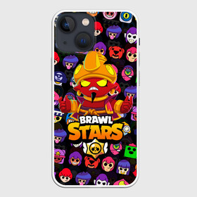 Чехол для iPhone 13 mini с принтом BRAWL STARS EVIL GENE | ДЖИН в Кировске,  |  | bibi | brawl stars | coach mike | crow | evil gene | gale | gene | leon | leon shark | max | mecha crow | mortis | mr.p | nani | phoenix | sally leon | sandy | spike | sprout | tara | virus 8 bit | werewolf | ворон | джин | оборотень