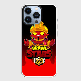 Чехол для iPhone 13 Pro с принтом BRAWL STARS EVIL GENE | ДЖИН в Кировске,  |  | Тематика изображения на принте: bibi | brawl stars | coach mike | crow | evil gene | gale | gene | leon | leon shark | max | mecha crow | mortis | mr.p | nani | phoenix | sally leon | sandy | spike | sprout | tara | virus 8 bit | werewolf | ворон | джин | оборотень