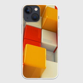 Чехол для iPhone 13 mini с принтом КУБЫ 3D в Кировске,  |  | abstract | abstraction | geometry | line | pattern | psy | абстрактный | абстракция | геометрия | краски | кубики | линии | неоновые | неоновый | психоделика | текстура