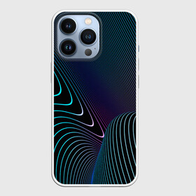 Чехол для iPhone 13 Pro с принтом НЕОН STRIPES в Кировске,  |  | Тематика изображения на принте: abstract | abstraction | geometry | line | pattern | psy | абстрактный | абстракция | геометрия | краски | кубики | линии | неоновые | неоновый | психоделика | текстура