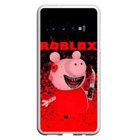 Чехол для Samsung Galaxy S10 с принтом Roblox piggy Свинка Пигги в Кировске, Силикон | Область печати: задняя сторона чехла, без боковых панелей | game | gamer | logo | minecraft | piggi | roblox | simulator | игра | конструктор | лого | пигги | свинья | симулятор | строительство | фигура