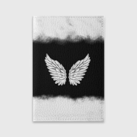 Обложка для паспорта матовая кожа с принтом Im an angel в Кировске, натуральная матовая кожа | размер 19,3 х 13,7 см; прозрачные пластиковые крепления | angel | birds | fly | wings | ангел | бабочка | богиня | воздушный | демон | дым | космос | крылья | лебедь | летать | летучий | милые | мифические | небесный | небо | облако | пегас | перья | прикольные | птица | рай