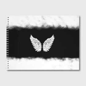 Альбом для рисования с принтом Im an angel в Кировске, 100% бумага
 | матовая бумага, плотность 200 мг. | Тематика изображения на принте: angel | birds | fly | wings | ангел | бабочка | богиня | воздушный | демон | дым | космос | крылья | лебедь | летать | летучий | милые | мифические | небесный | небо | облако | пегас | перья | прикольные | птица | рай