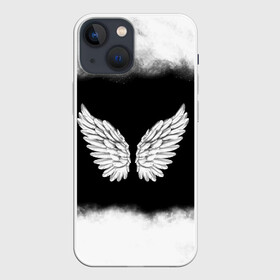 Чехол для iPhone 13 mini с принтом Im an angel в Кировске,  |  | angel | birds | fly | wings | ангел | бабочка | богиня | воздушный | демон | дым | космос | крылья | лебедь | летать | летучий | милые | мифические | небесный | небо | облако | пегас | перья | прикольные | птица | рай