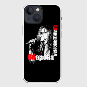 Чехол для iPhone 13 mini с принтом Гражданская оборона + Анархия в Кировске,  |  | punk | punks not dead | анархия | гроб | егор | егор летов | летов | панк не сдох