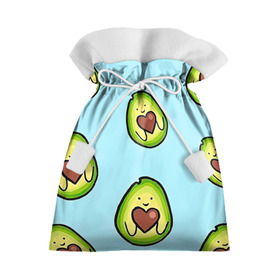 Подарочный 3D мешок с принтом Милое авокадо в Кировске, 100% полиэстер | Размер: 29*39 см | Тематика изображения на принте: авокадо | арт | вкусняшка | мило | милое | рисунок | сердечко | сердце | фрукт | шоколад