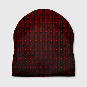 Шапка 3D с принтом текстура красный градиент в Кировске, 100% полиэстер | универсальный размер, печать по всей поверхности изделия | Тематика изображения на принте: геометрия | градиент | красный | линии | поверхность | простота | симметрия | текстура | точки | черный